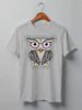 Заказать мужскую футболку в Москве. Футболка классическая Owl Here от oneredfoxstore@gmail.com - готовые дизайны и нанесение принтов.
