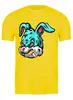 Заказать мужскую футболку в Москве. Футболка классическая Злобный кролик от T-shirt print  - готовые дизайны и нанесение принтов.