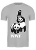 Заказать мужскую футболку в Москве. Футболка классическая WWF Panda от Leichenwagen - готовые дизайны и нанесение принтов.