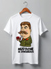 Заказать мужскую футболку в Москве. Футболка классическая Mustache is dangerous от tasya27@mail.ru - готовые дизайны и нанесение принтов.