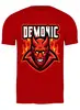 Заказать мужскую футболку в Москве. Футболка классическая Демон демонический от ПРИНТЫ ПЕЧАТЬ  - готовые дизайны и нанесение принтов.