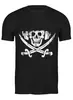 Заказать мужскую футболку в Москве. Футболка классическая Pirate Mafia от madw - готовые дизайны и нанесение принтов.