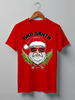 Заказать мужскую футболку в Москве. Футболка классическая BadSanta от balden - готовые дизайны и нанесение принтов.