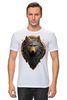 Заказать мужскую футболку в Москве. Футболка классическая Волк в позолоченной арке  от barmaleyer878@gmail.com - готовые дизайны и нанесение принтов.