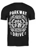 Заказать мужскую футболку в Москве. Футболка классическая Parkway Drive от geekbox - готовые дизайны и нанесение принтов.