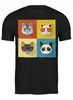 Заказать мужскую футболку в Москве. Футболка классическая Cats Here от oneredfoxstore@gmail.com - готовые дизайны и нанесение принтов.