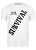 Заказать мужскую футболку в Москве. Футболка классическая SURVIVAL от Алексс Неро - готовые дизайны и нанесение принтов.