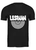 Заказать мужскую футболку в Москве. Футболка классическая Lesbian (WHITE) от ZakonVash - готовые дизайны и нанесение принтов.