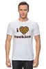Заказать мужскую футболку в Москве. Футболка классическая i love cookies от cherdantcev - готовые дизайны и нанесение принтов.