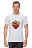 Заказать мужскую футболку в Москве. Футболка классическая FC Roma от THE_NISE  - готовые дизайны и нанесение принтов.