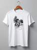 Заказать мужскую футболку в Москве. Футболка классическая Weed Skull Hexagon от oneredfoxstore@gmail.com - готовые дизайны и нанесение принтов.