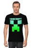 Заказать мужскую футболку в Москве. Футболка классическая MINECRAFT CREEPER от vista12761@rambler.ru - готовые дизайны и нанесение принтов.