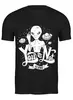 Заказать мужскую футболку в Москве. Футболка классическая пришелец ( alien ) от Yaroslava - готовые дизайны и нанесение принтов.
