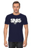 Заказать мужскую футболку в Москве. Футболка классическая San Antonio Spurs от skynatural - готовые дизайны и нанесение принтов.