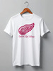Заказать мужскую футболку в Москве. Футболка классическая Detroit Red Wings от Сергей Дульнев - готовые дизайны и нанесение принтов.