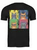 Заказать мужскую футболку в Москве. Футболка классическая Cats Here от oneredfoxstore@gmail.com - готовые дизайны и нанесение принтов.
