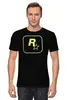 Заказать мужскую футболку в Москве. Футболка классическая Rockstar Staff T-Shirt от Nalivaev - готовые дизайны и нанесение принтов.