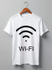 Заказать мужскую футболку в Москве. Футболка классическая WIFI connect от ulfater2@gmail.com - готовые дизайны и нанесение принтов.