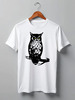 Заказать мужскую футболку в Москве. Футболка классическая Owl Here от oneredfoxstore@gmail.com - готовые дизайны и нанесение принтов.