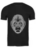 Заказать мужскую футболку в Москве. Футболка классическая Monkey от YellowCloverShop - готовые дизайны и нанесение принтов.