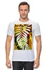 Заказать мужскую футболку в Москве. Футболка классическая  нautumn leaf, palm leaf, yellow red green, от murmihad@gmail.com - готовые дизайны и нанесение принтов.