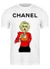 Заказать мужскую футболку в Москве. Футболка классическая Chanel от Leichenwagen - готовые дизайны и нанесение принтов.