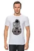 Заказать мужскую футболку в Москве. Футболка классическая Космонавт на Луне от MariYang  - готовые дизайны и нанесение принтов.