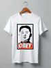 Заказать мужскую футболку в Москве. Футболка классическая Подчинись (Obey) от Andrew Zaycev - готовые дизайны и нанесение принтов.