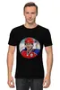 Заказать мужскую футболку в Москве. Футболка классическая Vladimir Putin  от karbafoss - готовые дизайны и нанесение принтов.