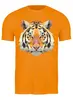 Заказать мужскую футболку в Москве. Футболка классическая Полигональный тигр от oldman - готовые дизайны и нанесение принтов.