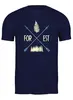 Заказать мужскую футболку в Москве. Футболка классическая Forest от oneredfoxstore@gmail.com - готовые дизайны и нанесение принтов.