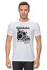 Заказать мужскую футболку в Москве. Футболка классическая  Камчатка   от T-shirt print  - готовые дизайны и нанесение принтов.