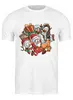 Заказать мужскую футболку в Москве. Футболка классическая Новогодняя  от T-shirt print  - готовые дизайны и нанесение принтов.