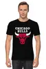 Заказать мужскую футболку в Москве. Футболка классическая Чикаго Буллз от Nos  - готовые дизайны и нанесение принтов.
