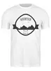 Заказать мужскую футболку в Москве. Футболка классическая Mountains от oneredfoxstore@gmail.com - готовые дизайны и нанесение принтов.