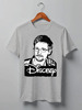 Заказать мужскую футболку в Москве. Футболка классическая Edward Snowden от Leichenwagen - готовые дизайны и нанесение принтов.