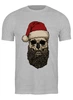 Заказать мужскую футболку в Москве. Футболка классическая Dead Santa от skynatural - готовые дизайны и нанесение принтов.