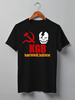 Заказать мужскую футболку в Москве. Футболка классическая KGB Russia от Leichenwagen - готовые дизайны и нанесение принтов.