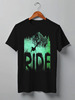 Заказать мужскую футболку в Москве. Футболка классическая Ski Ride от oneredfoxstore@gmail.com - готовые дизайны и нанесение принтов.