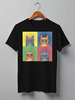 Заказать мужскую футболку в Москве. Футболка классическая Cats Here от oneredfoxstore@gmail.com - готовые дизайны и нанесение принтов.