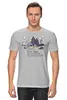 Заказать мужскую футболку в Москве. Футболка классическая Mountains от oneredfoxstore@gmail.com - готовые дизайны и нанесение принтов.