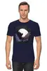 Заказать мужскую футболку в Москве. Футболка классическая Bear and Moon от oneredfoxstore@gmail.com - готовые дизайны и нанесение принтов.