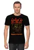 Заказать мужскую футболку в Москве. Футболка классическая Slayer-Season In The Abyss 1990 от Илья - готовые дизайны и нанесение принтов.