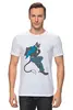 Заказать мужскую футболку в Москве. Футболка классическая Серый тигр от Илья Gonerdot - готовые дизайны и нанесение принтов.