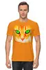 Заказать мужскую футболку в Москве. Футболка классическая Рыжий кот от THE_NISE  - готовые дизайны и нанесение принтов.