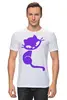 Заказать мужскую футболку в Москве. Футболка классическая Кошечка от valezar - готовые дизайны и нанесение принтов.