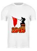 Заказать мужскую футболку в Москве. Футболка классическая 1945 флаг от gopotol - готовые дизайны и нанесение принтов.