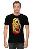Заказать мужскую футболку в Москве. Футболка классическая Матрешка от T-shirt print  - готовые дизайны и нанесение принтов.