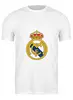Заказать мужскую футболку в Москве. Футболка классическая Real Madrid от THE_NISE  - готовые дизайны и нанесение принтов.