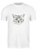 Заказать мужскую футболку в Москве. Футболка классическая Котик от THE_NISE  - готовые дизайны и нанесение принтов.
